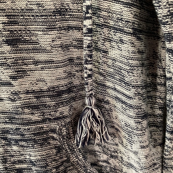 5/20$❤️🔥GAP💫Women’s Blue Marbled Knit Hooded Sweater - Picture 6 of 13